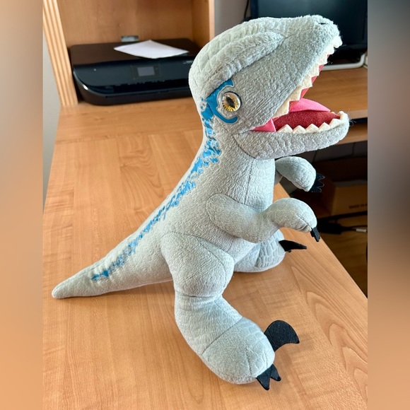 Build a bear plush toy Velociraptor Blue Jurassic World Series sounds dinosaur - Picture 1 of 6